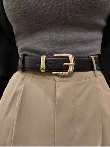 Ein einfarbiger, lässiger, retroaktiver und eleganter PU (Polyurethan) vielseitiger Alltagsoutfit für Pullover, Jeans und Mäntel, geeignet für alle vier Jahreszeiten