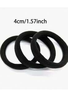 5/50/100/200 Pieces/Bag Minimalist Elastic Hair Bands, Black, Khaki, Randomly Mixed High Elastic Hair Bands, Fashionable And Changeable Minimalist Elegant Hair Accessories, Daily Use, High Elastic Seamless Hair Accessories. Hair 