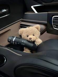 Ornament drăguț cu ursuleț de desene animate, decor creativ pentru bordul mașinii, accesorii interioare auto, decor pentru volanul mașinii, păpușă de pluș