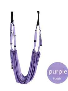 空中瑜伽吊床，瑜伽伸展带，可调节多层带，适合家庭健身房使用，可调节运动阻力带，耐用且易于安装 - 彩色 - 查看 14