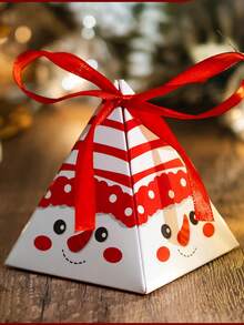 5pcs/10pcs Creative Christmas Candy Packaging Boxes, Christmas Gift Boxes, DIY Gift Packaging Boxes - Multicolor - View 5
