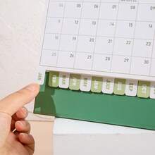 Lịch để bàn 2026 có nhãn dán, lịch để bàn di động, lịch để bàn hàng ngày, hàng tháng, lịch để bàn hàng tuần, màu xanh lá cây, dùng trang trí năm mới, đồ dùng văn phòng tại nhà, quà tặng sinh nhật - Một cỡ - Xem 8