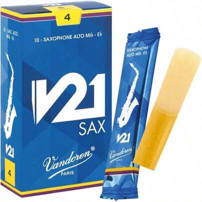 Vandoren SR813 Alto Saxophone V21 Reeds Strength 3; Box Of 10
