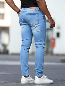 Men Jeans - Light Wash - View 2