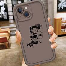 Custodia per telefono in TPU morbido, con design accattivante, blu scuro e carino, per Apple 16, 15, 14, 13, 12, 11, XR, XS, X, Pro Max, Plus