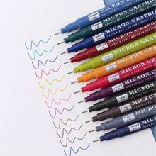 12 Colores Bolígrafo de Tubo de Aguja - Punta Fina (0.5mm), Juego de Bolígrafos de Gel Coloridos, Bolígrafo Liner de Bola, Marcador Resaltador, Perfecto para Escritura y Bocetos Vibrantes de Color, Escritura Suave, Para Dibujar, Resaltar, Tomar Notas de Estudiantes, Hacer Manuales, Uso de Oficina