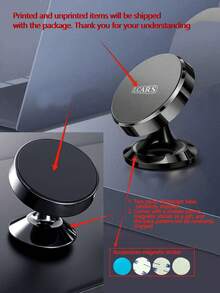 1 pieza Soporte magnético para teléfono de coche, soporte magnético adhesivo multifuncional para panel de instrumentos y salpicadero del coche para navegación - Multicolor - Ver 11