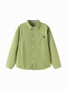 Balabala Kids Shirt Long Sleeve 2025 Fall New Flannel Cotton