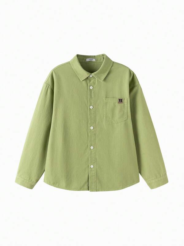 Balabala Kids Shirt Long Sleeve 2025 Fall New Flannel Cotton