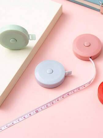 Mini Retractable Dual-Sided Tape Measure, Portable For Body And Fabric Measuring, Ideal For Sewing, Cutting, Weaving Crafts -, Durable Blade Material, Soft, Handcraft