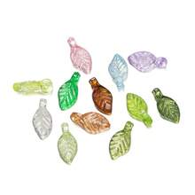 100pcs/Lot 5x10.5mm Acrylic Leaves Charms Beads Mini Tree Leaf Beads For DIY Making Jewelry Earrings Necklace Accessories Materials - Acrylic Leaves - View 9