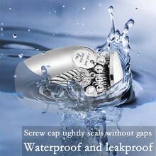 小型纪念骨灰盒，适用于纪念人类宠物骨灰，2.56 英寸，带翼形吊坠，迷你火葬骨灰盒，铝合金 - 彩色 - 查看 5