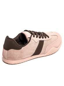 Baskets rétro mixte 9010 – Sneakers en daim avec semelle fine, style vintage et déclinaisons moderne - 粉色 - 查看 4