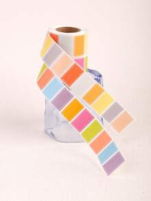 Approx. 500pcs Colorful Label Stickers, Waterproof Self-Adhesive Labels, Handwritten Name Tags, Index Stickers, Organization & Classification Stickers, Size: 2.5cm X 1.5cm - Multicolor - View 1