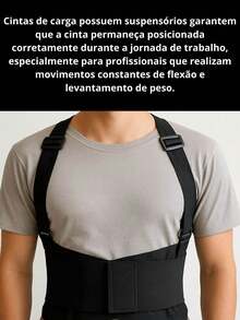 Ergonomic Posture Spine Brace With Abdominal Compression Suspender And POP Lumbar Protection - 黑色 - 查看 3