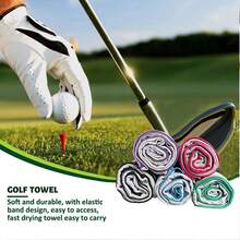 1pc Ultra-Fine Fiber Quick-Dry Towel, Silver Ion Golf Towel, Fitness Towel, Super Absorbent, Fast Drying Unisex Sports Towel, Suitable For Body Sweat, Beach, Camping, Gym, Golf