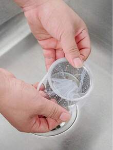 Bộ 500/400/300/200/100/30 túi lọc rác bồn rửa nhà bếp, túi thu gom rác thải bồn rửa nhà bếp, ngăn ngừa tắc nghẽn, túi lọc rác bồn rửa nhà bếp lưới mịn, có thể tái sử dụng và dùng một lần, dễ dàng vệ sinh, thiết bị bảo vệ đường ống thoát nước nhà bếp và phòng tắm. - trắng - Xem 8