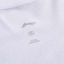 LI-NING Badminton Jersey For Men's And Women's, Professional Training Top, Quick-Drying Short-Sleeve Competition Shirt Quick-Drying And Breathable, Suitable For High-Intensity Training And Competitions AAYV165 - White - View 6