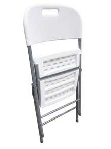 Silla Plegable Reforzada Blanca GardenLife - Blanco - Ver 6