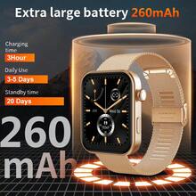 Men Women Sports Smart Watch, 1.85-Inch HD Screen, Wireless Call, Step/Calorie/Distance Counting, Information Reminder, Weather Forecast, Multiple Dial, Music Playback Control, Stopwatch, For Android/IOS Smartwatch - Rose Gold - View 8
