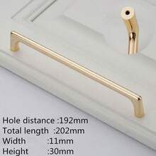 1 Pc Zinc Alloy Modern Minimalist American Imitation Gold/Bronze Color Handle Is Suitable For Drawers, Bedside Tables, Storage Cabinets, Wardrobes, Cabinet Door Handles, And Furniture Hardware Accessories