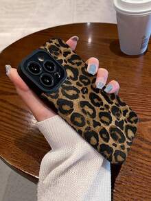 1 carcasă de telefon anti-cădere cu imprimeu leopard creativ, compatibilă cu 11/12/13/14/15/15 Plus/15 Pro/15 Pro Max/ 16/ 16 Plus/ 16 Pro/ 16 Pro Max/7/8/SE/12mini/13mini