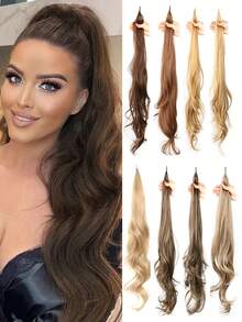 超長卷馬尾合成纖維接髮 - 拼色 - 查看 2