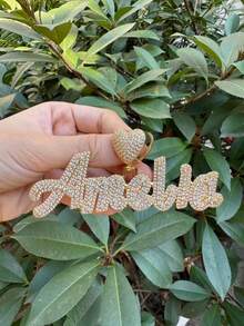 1pc Customized Mixed Case Calligraphy Letter & Number Pendant Necklace, Personalized Streetwear Jewelry For Men, Hip-Hop Style,Silver,Stylish,Colorful,Vintage,Hipster,Simple,Y2k,2000s Fashion,Custom,Personalized,Unique,Ideal Gifts For Him,Ideal Gifts For Her,Her,Boyfriend,Girlfriend,Dad,Mom,Family,Friends,For Anniversaries,For Birthdays,For Graduation,For Prom,For Party,Jewelry Women,Elegant Outfit,Chic Autumn,Delicate Romance - Multicolor - View 106