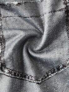 Tween Girl Letter Graphic Print Crew Neck Long Sleeve Top And Printed Pants Set - Black - View 6