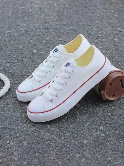 Schwarze Segeltuchschuhe, Damenschuhe, Sneaker, Herrenschuhe, Segeltuchschuhe, Frühling/Herbst Stil, koreanische Version, minimalistische Mode lässige Schnürschuhe, klassische Segeltuch Sneaker mit niedrigem Schaft, vielseitige lässige Skaterschuhe