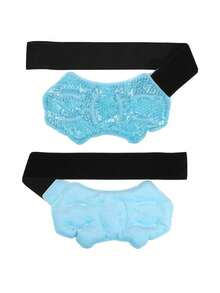 PVC Ankle Protector With Plush Dual-Sided Ice Pack - Adjustable Strap Design, Suitable For Sports Injury Ice Therapy, Wrist, Elbow, Leg Cooling Ice Bag, Reusable Heating/Freezing, Ankle Support Cushion, Medical Grade Gel Ice Pack, Sports Recovery Therapy Ice Pack