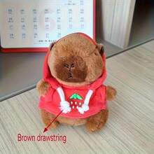 Đồ chơi nhồi bông hình chuột lang Capybara đáng yêu, mềm mại và bền | Thiết kế áo hoodie màu xanh lá cây đáng yêu dành cho chó và mèo cỡ nhỏ đến trung bình - Người bạn đồng hành hoàn hảo cho thú cưng & Phụ kiện trang trí, Chất liệu Polypropylene - Nhiều màu - Xem 7