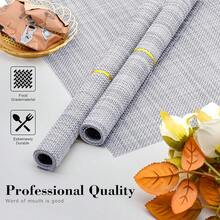 Washable Vinyl Placemats Set Of 4 For Indoor/Outdoor Use - A-gray - View 3