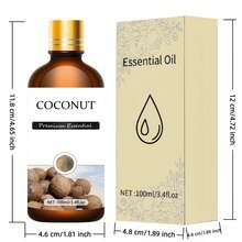 100ml/30ml/10ml，100% 天然优质樱花精油，适用于扩散器、加湿器、香皂/蜡烛制作，男女通用，毛孔护理，敏感肌肤慎用，理想礼物 - 椰子 - 查看 10