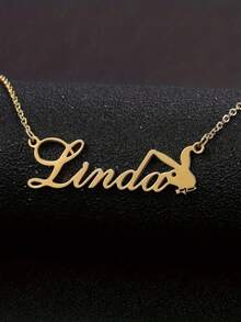 Customized Rabbit Pendant Necklace - Personalized Gift, Elegant Minimalist Style, Perfect For Daily Wear