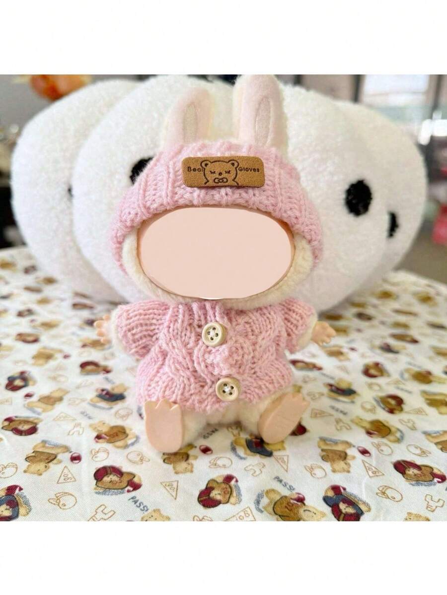 [仅服装和配饰] 17厘米针织服装套装、第一代和第二代Labobo钥匙扣、LBB毛绒布娃娃服装、毛衣套装