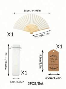 1/3/15/30pcs/Set, Pink Wood Folding Fan With Gift Bag Thank You Card Set, Thank You Cards, Bridal Bamboo Handheld Folding Fan, Single Party Wedding Bride Shower Decorations, Bridesmaid Bamboo Handheld Folding Fans, Single Party Photo Props,Bridesmaids Gifts And Wedding Decorations, Perfect Wedding Gifts, Wedding Decoration, Very Suitable For Parties And Events, Perfect Summer Accessories, Women's Folding Fan