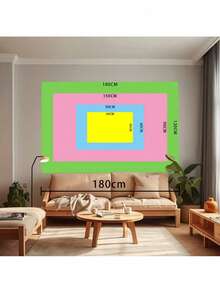 Plim Background Birthday Party Photography Cartoon Photo Background Rainbow Vinyl Desktop Banner Decoration Supplies 02 - 白色5 - 查看 7