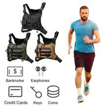 Tactical Sports Chest Bag Pouch Large Capacity Multifunctional Vest Backpack Adjustable Strap Chest Pack Rig For Outdoor Running - Green - View 5