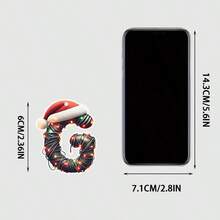 1pc 2D Flat Acrylic Christmas Theme Decoration Pendant, Christmas 26 Letter Decoration Pendant, Christmas Keychain, Backpack And Christmas Tree Decoration Pendant, And Non Electric Christmas Car Pendant Are Perfect Gifts For Christmas, Thanksgiving, New Year, Birthdays, And St. Patrick's Day Home Decor Christmas Decorations Room Decor