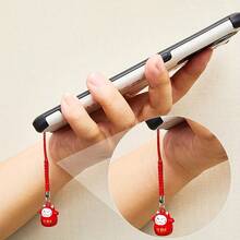 1 Maneki Neko Lucky Keychain - Japanese Style Fortune And Health Mascot, Colorful Cartoon Cat Charm With Tassel, Durable Metal/Rubber Decoration, Women's Gift, Bags, Home Furnishings, Exclusive For Cat Lovers, Fun Keychain, Bright Colors