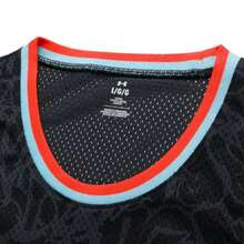 Under Armour Zone Pro 男士网眼印花篮球服，训练服 6000369-001 - 黑色 - 查看 3