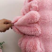 Plush Covered Headboard Cover,Thickened Fleece Headboard Slipcover,Soft Padded Headboard Protector,Fashionable And Elegant Design - Pink - View 5