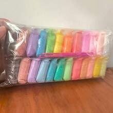 12/24/36 ألوان طقم طين سحري خفيف جداً للجفاف الهوائي مع أدوات، هدية مثالية للأطفال (طين + أدوات، ألوان عشوائية)، طين جاف هوائياً، طين بوليمر، سلايم - متعدد الألوان - مشاهدة 11