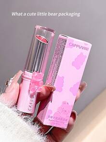 Cappuvini Moisturizing & Hydrating Mirror Gloss Plump Lip Tint, Natural Color, Bear-Shaped Solid Lip Balm, Long-Lasting & Transfer-Resistant, Versatile Lipstick - Nhiều màu - Xem 2