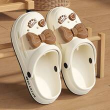 Sandale damă casual respirabile, cu fundă decorativă, papuci de plajă ușori și plate, potrivite pentru exterior/interior, disponibile în mai multe culori - Alb (funda de dragoste) - Vizualizare 7