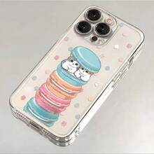 Cute M-Mofusands Cat Phone Case Compatible With  16 15 14 13 12 11 Mini Pro Max X XR XSMax 6S 6 7 8 Plus SE20 Transparent Cover, Cover Compatible With  17 Pro Max Case,  17 Pro Case,  17 Case,  16 Pro Max Case - T-204TM1305A1 - 查看 12