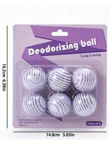 1/3 Set (6pcs Per Set) Bathroom Deodorizing Fragrance Balls, Designed To Eliminate Odors. They Provide Long-Lasting Scent And Are Suitable For Bathrooms, Shoe Cabinets, Wardrobes, Backpacks, And Cars. Available In Multiple Scent Varieties. - Multicolor - View 2