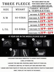 黑色保暖打底裤，高弹保暖裤，冬季无缝保暖紧身裤，男士连裤袜，高腰踩脚保暖裤，带保暖内衬，秋冬保暖裤，女士过膝袜，大码打底裤，长袜保暖裤，带保暖内衬保暖紧身裤，重量约80克/220克/320克或2.8盎司/7.7盎司/11.29盎司 - 黑色 - 查看 8