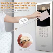 1pc Fashion Gold Letter Retractable Hook Buckle, Multifunctional Retractable Lanyard, Backpack Luggage Connector, Bag Pendant, Keychain, Simple And Practical, Suitable For Daily Use, For Hanging Card Holder, Key Holder, Bag Pendant, Business Trip, Vacation, Summer Holiday, Personalized Gift With Initial Letter